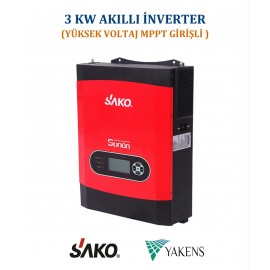 Sako 3Kw Yüksek Voltaj Mppt Girişli Akıllı İnverter